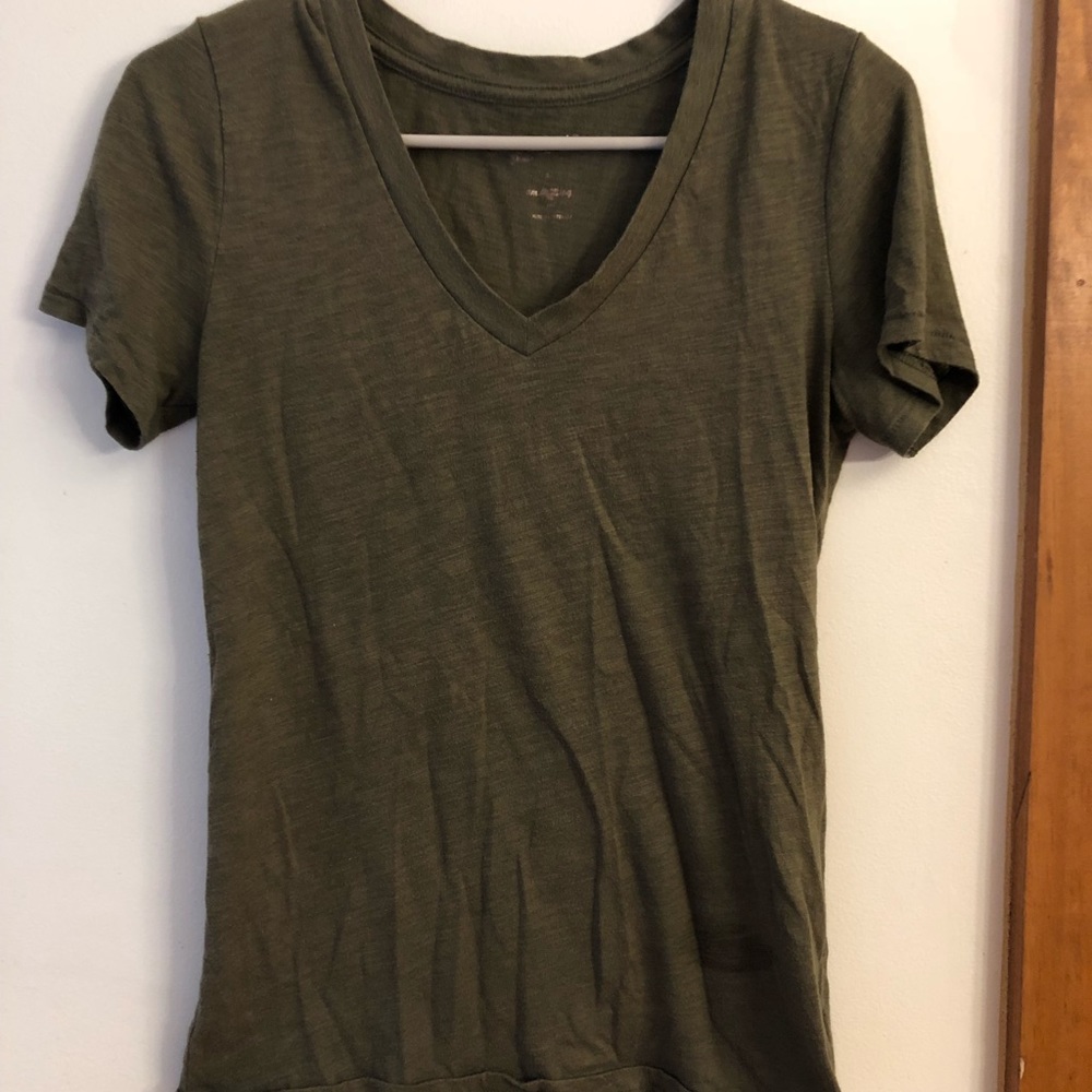 Olive green top